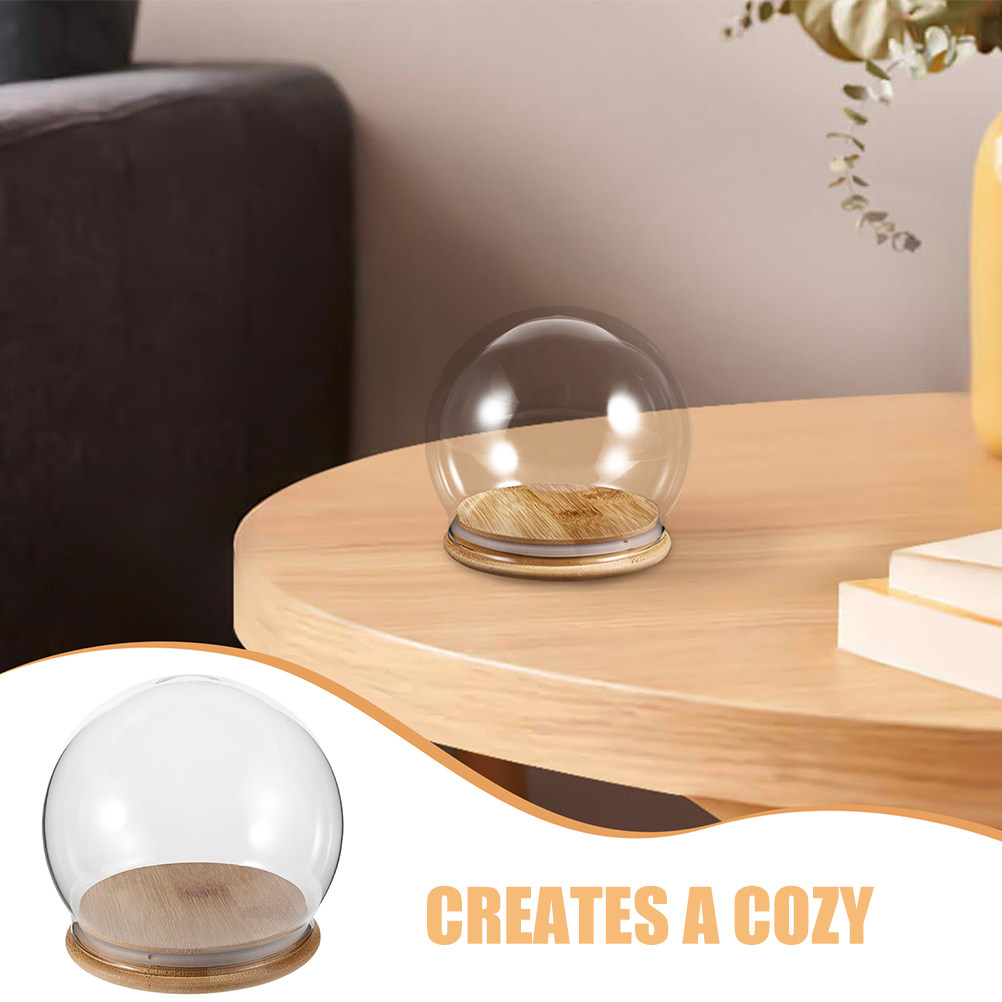 2Pcs Clear Glass Dome Display  - огляд і ціна Plastic Dome Clear