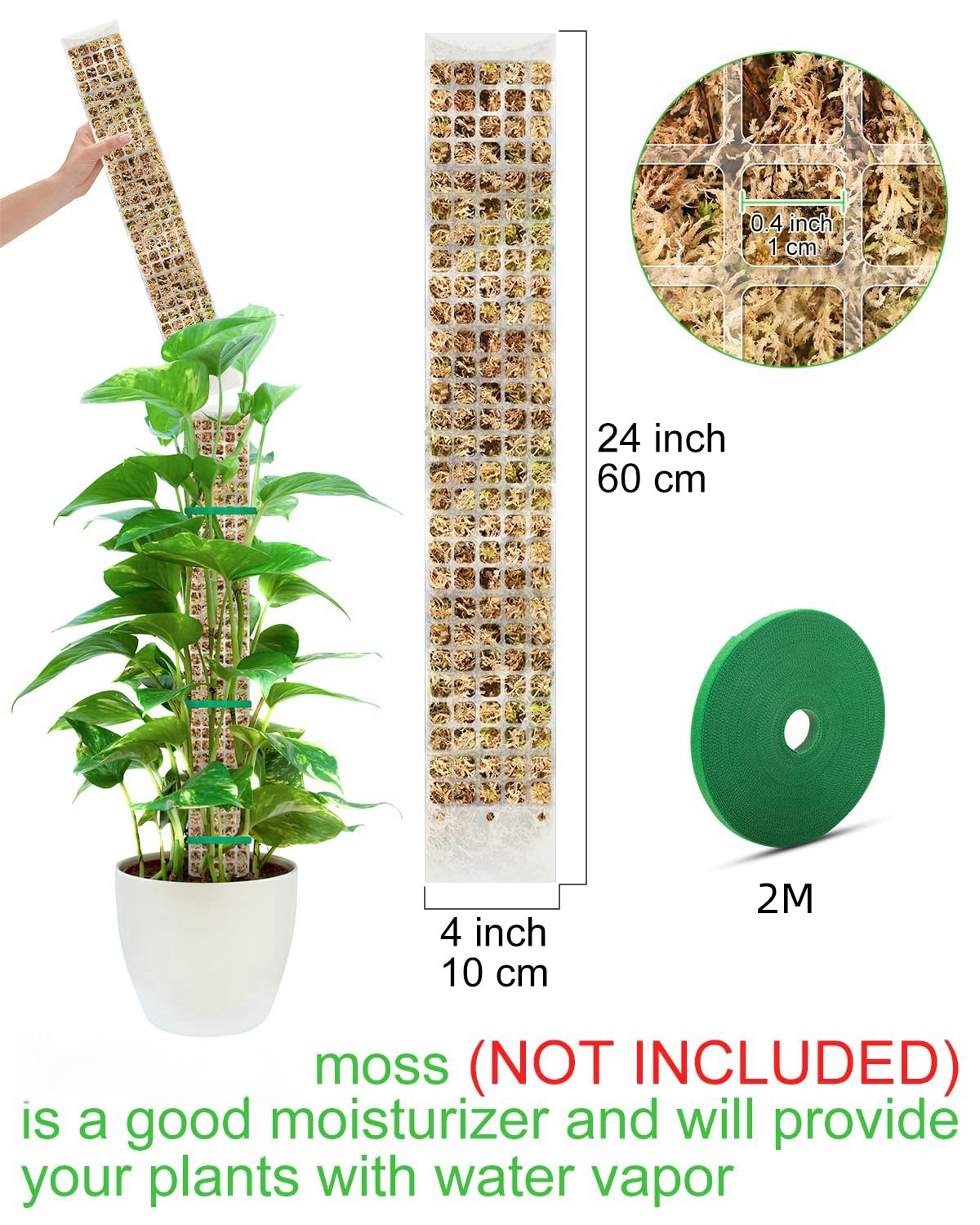 Plants Moss Pole Garden Subjec - огляд і ціна Sphagnum Moss Dry