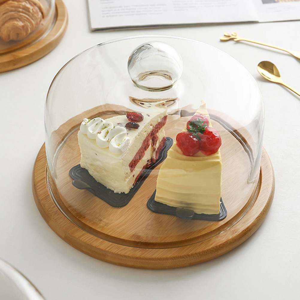 18Cm Clear Glass Dessert Dome  - огляд і ціна Plastic Dome Clear