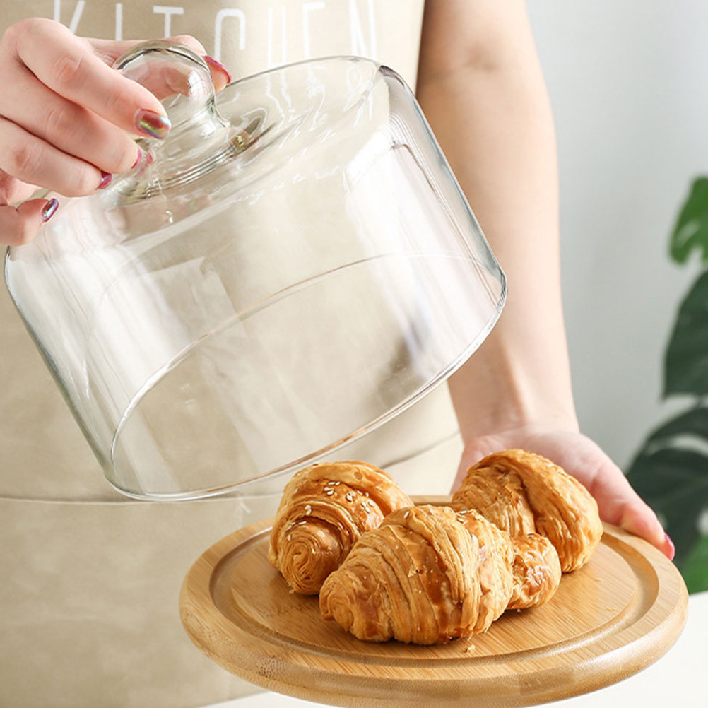 18Cm Clear Glass Dessert Dome  - огляд і ціна Plastic Dome Clear